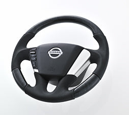 KENSTYLE STEERING WHEEL BLACK JAPANESE PAPER STYLE LEATHER COMBINATION FOR  NA03
