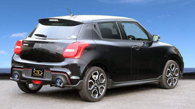 GANADOR ULTRA LIGHTWIGHT ALL TITANIUM MUFFLER EXHAUST BLUE FOR SUZUKU SWIFT SPORTS ZC33S K14C GDE-411TBL