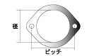 KAKIMOTO RACING MUFFLER GASKET  GK065203