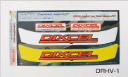 DIXCEL STICKER ARAI HELMET VISOR STICKER [Compatibility List in Desc.] DRHV-1