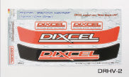 DIXCEL STICKER ARAI HELMET VISOR STICKER DRHV-2 [Compatibility List in Desc.]