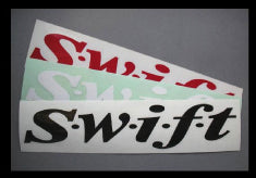 SWIFT TOHATSU SPRINGS STICKER 250x40mm BLACK