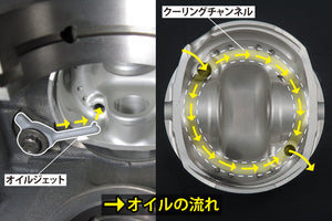 REIMAX GR.A FORGED PISTON KIT WITH COOLING CHANNEL 86 FOR NISSAN SKYLINE GT-R R32 R33 R34 A2011-FAA00