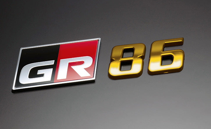 GRAZIO&CO GOLD 86 LOGO WITH GR EMBLEM FOR TOYOTA GR86 ZD8 EMB1030GLD-86