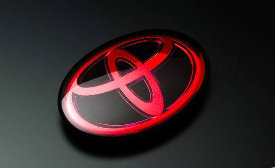 GRAZIO&CO RED CHROME FRONT T-MARK EMBLEM FOR TOYOTA GR86 ZD8 EMB1030RED-FT