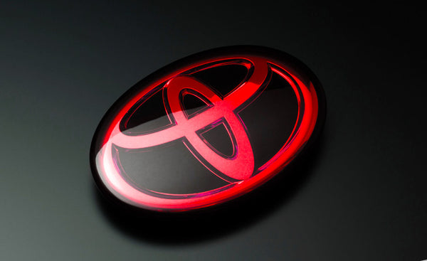 GRAZIO&CO RED CHROME REAR T-MARK EMBLEM FOR TOYOTA GR86 ZD8