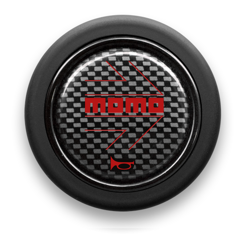 MOMO CARBON RED HORN BUTTON FOR  HB-07