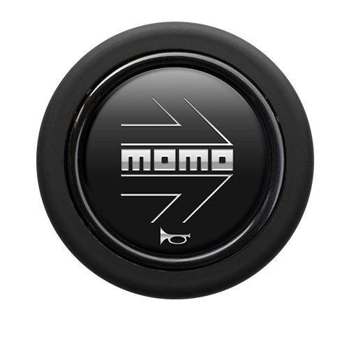 MOMO ARROW MATT BLACK HORN BUTTON FOR  HB-17