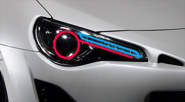 BLITZ RACING HEADLIGHT For SUBARU BRZ ZC6 FA20 60161 - Black Hawk