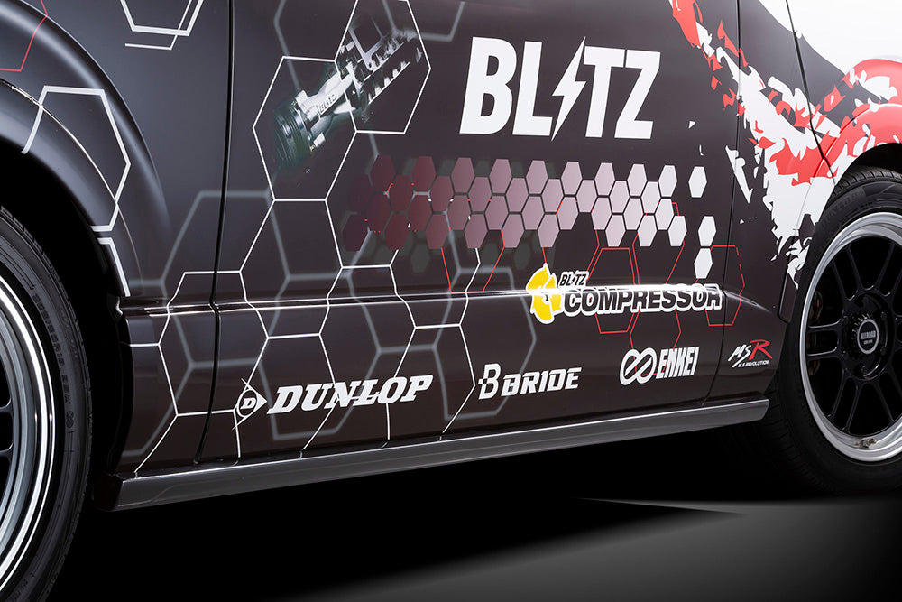 BLITZ SIDE SPOILER FRP UNPAINTED FOR TOYOTA HIACE TRH20 KDH20 1TR-FE 1KD-FE 60369