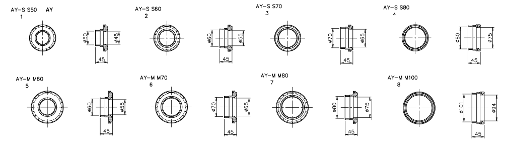 GREDDY AIRINX B TYPE HOSE ADAPTOR UNIVERSAL FOR   12500501