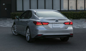 VALENTI JEWEL LED TAIL LAMP REVO LIGHT SMOKE, BLACK CHROME FOR TOYOTA CAMRY AXVH70 TT70CAM-SB-1