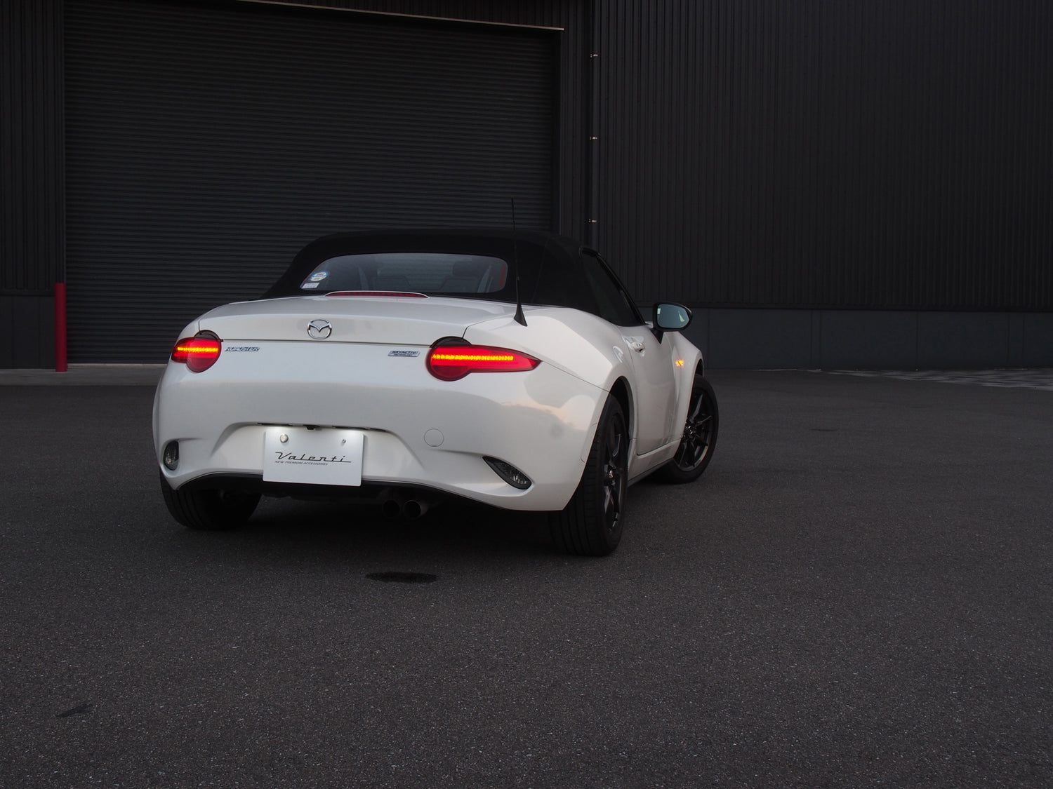 VALENTI JEWEL LED TAIL LAMP REVO RED LENS, BLACK FOR MAZDA ROADSTER ND TMNDR-RG-1