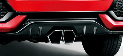 MUGEN Rear Under Spoiler Frame Red  For CIVIC FK7 84111-XNCD-K0S0-FR