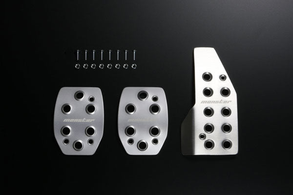 MONSTER SPORT SPORTS DRIVING PEDAL COVER CLEAR ALUMITE FOR SUZUKI SWIFT SPORTS ZC33S 849501-7650M