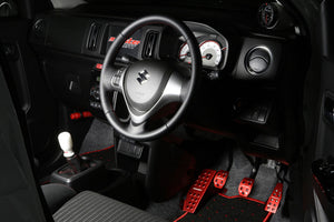 MONSTER SPORT SHIFT KNOB A TYPE (SPHERICAL) WHITE FOR SUZUKI ALTO WORKS HA36S 831116-7350M