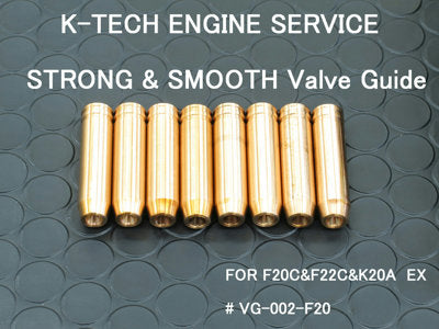 K-TECH ENGINE SERVICE REINFORCED VALVE GUIDE EXHAUST FOR HONDA CIVIC S2000 VG-002-F20
