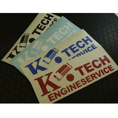 K-TECH ENGINE SERVICE ORIGINAL STICKER 70X200 WHITE FOR  S-002WH