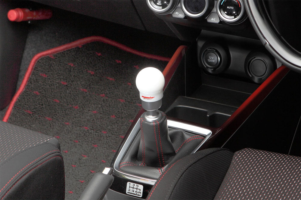 MONSTER SPORT SHIFT KNOB C TYPE (FOR ZC33S ONLY) WHITE FOR SUZUKI SWIFT SPORTS ZC33S 831126-7650M
