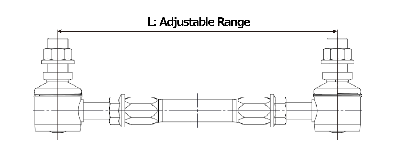 TEIN ADJ SWAY BAR LINK ROD M10x1.25 290-350 FOR  SPS23-R5908-M10-6