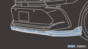 TRD GR FRONT SPOILER BLACK FOR TOYOTA CROWN 35 MS341-30020-C0