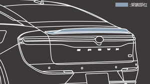 TRD GR REAR TRUNK SPOILER BLACK FOR TOYOTA CROWN 35 MS342-30012