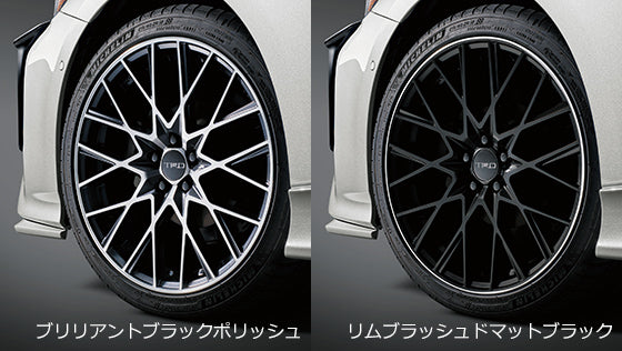 TRD 18 INCH ALUMINUM WHEEL "TRD TF9" BRILLIANT BLACK POLISH FOR TOYOTA PRIUS ZVW50 51 55 MS213-00133