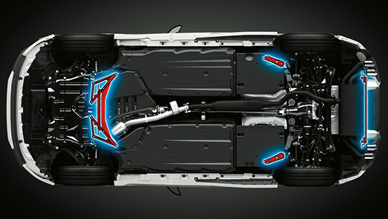 TRD GR MEMBER BRACE SET FOR TOYOTA 86 ZN8 MS300-18002