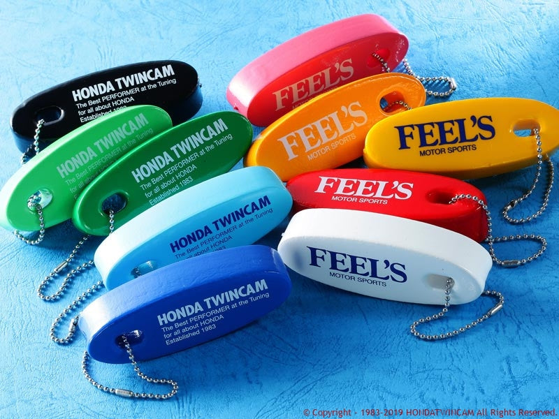 FEEL'S HONDA TWINCAM FEEL'S FLOAT KEYCHAIN BLUE FOR  Feels-00945