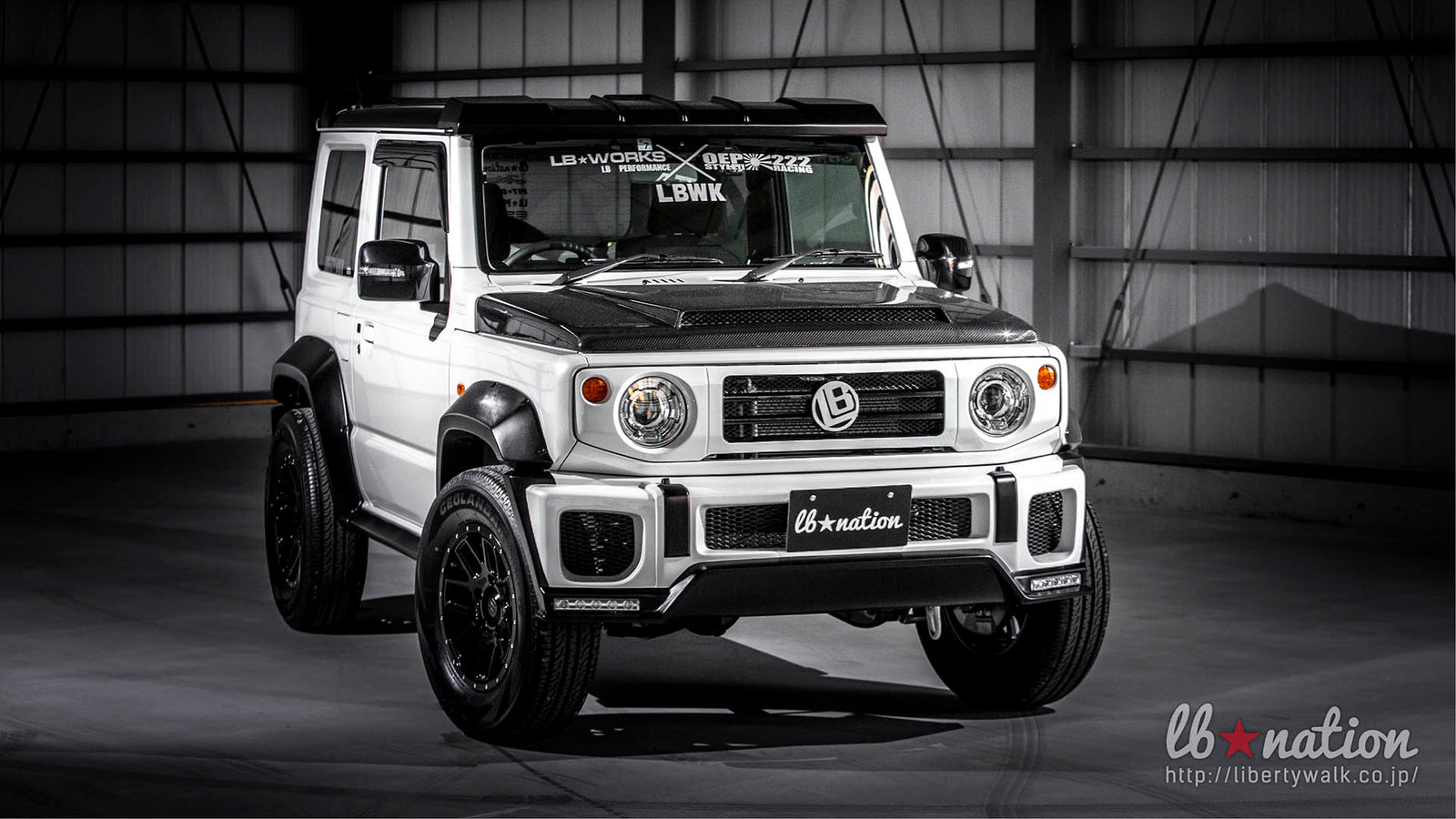 LIBERTY WALK LB★NATION G MINI WORKS TYPE 1 FRONT GRILL FRP FOR SUZUKI JIMNY LIBERTY-WALK-00015