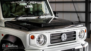LIBERTY WALK LB★NATION G MINI WORKS TYPE 1 FRONT GRILL FRP FOR SUZUKI JIMNY LIBERTY-WALK-00015