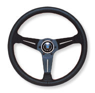 NARDI CLASSIC LEATHER LINE SPORTS TYPE RALLY PUNCHING LEATHER DEEP CONE TYPE 350MM STEERING WHEEL N755