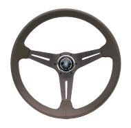 NARDI CLASSIC LEATHER LINE RALLY REVOLUTION 350 BROWN LEATHER & BROWN SPOKES 350MM STEERING WHEEL N710