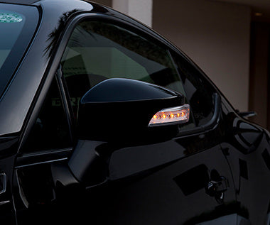 TOMS FRONT LED DOOR MIRROR SIGNAL BLUE LED SATIN WHITE PEARL 37J  FOR  86 ZN6  87950-TZN61-W