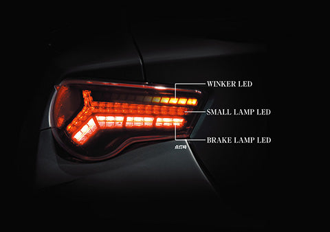 TOMS LED TAIL LAMP SEQUENTIAL  FOR TOYOTA 86 ZENKI ZN6  81500-TZN66