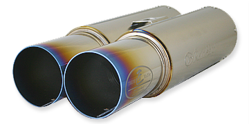 REINHARD CANNONBALL DOUBLE MUFFLER SEMI TITANIUM EXHAUST FOR TOYOTA MARK II JZX110NA 1JZ-FSE RH-1160TI