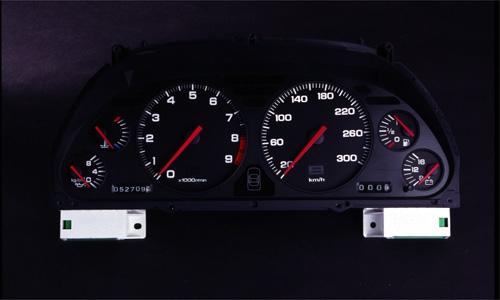 GRUPPEM 300KM H WIDE SCALE METER For HONDA NSX NA1 GM-0116 - Black