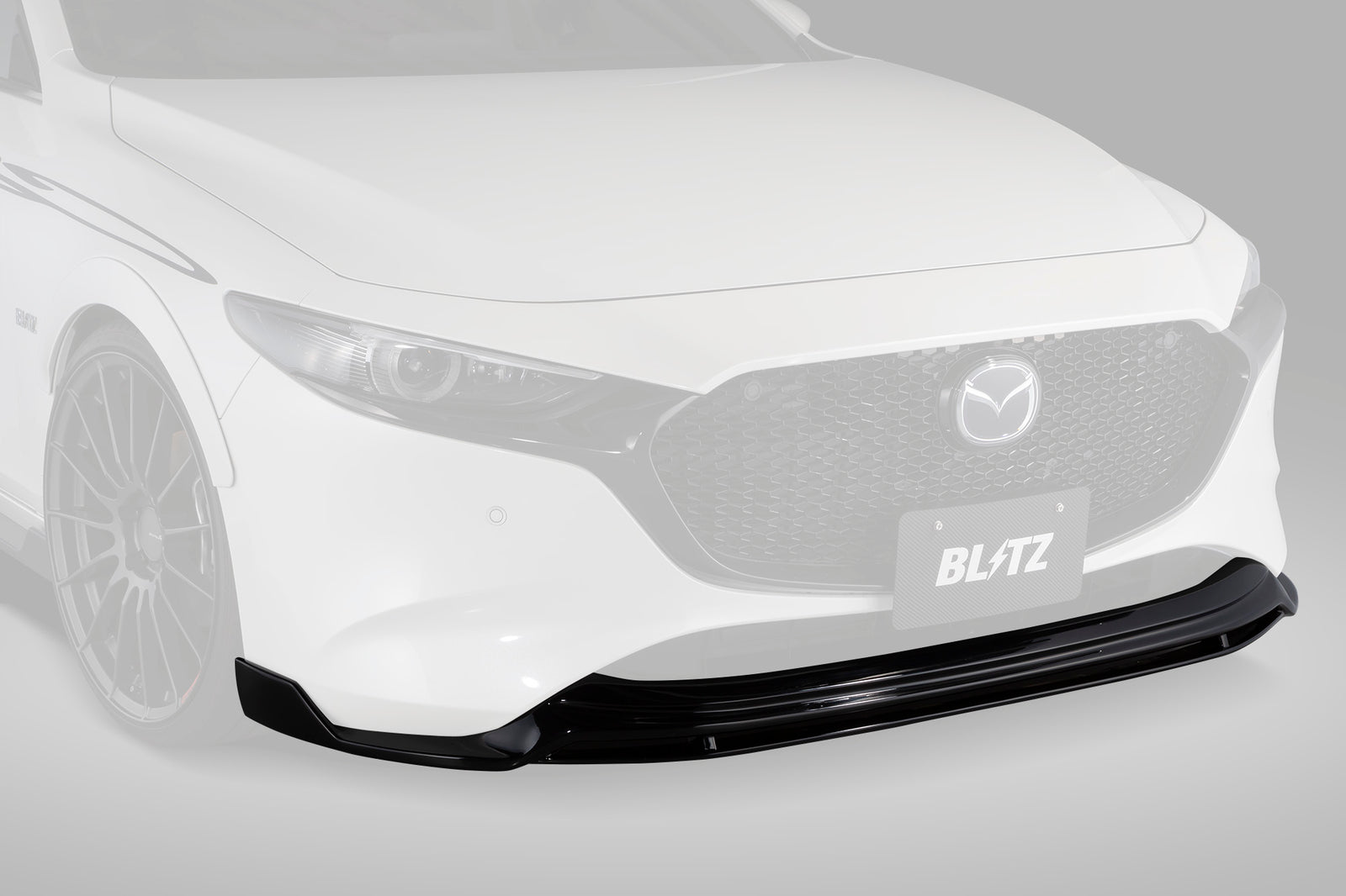 BLITZ AERO SPEED R-CONCEPT FRONT LIP SPOILER BK For MAZDA 3 BP 60384