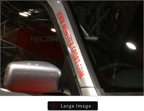 MONSTER SPORT MS.COM STICKER CLEAR X GUNMETAL FOR  ZZZB40