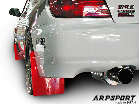 LAILE BEATRUSH MUD FLAPS RED REAR For SUBARU IMPREZA WRX STi GDB A66016-R2