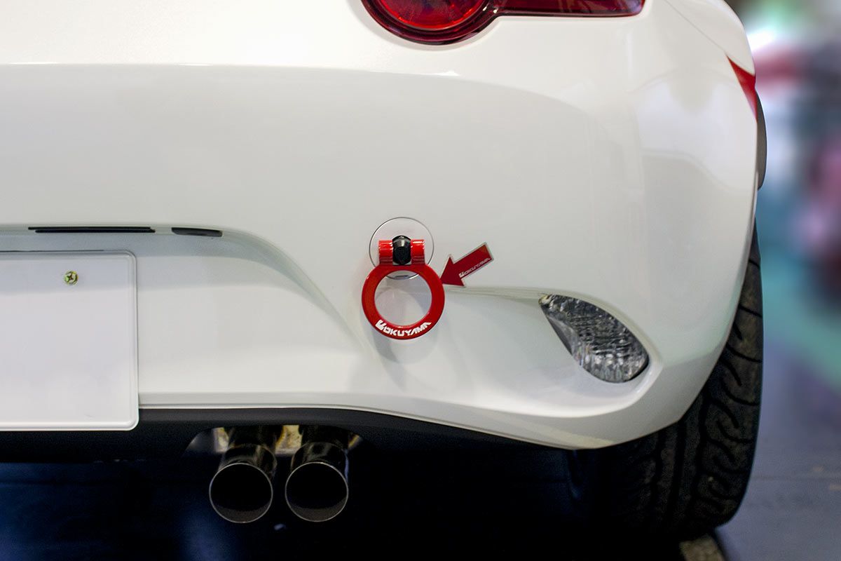 OKUYAMA FLIP-UP TOWING HOOK REAR RED For MAZDA ROADSTER ND5RC 301-101-0