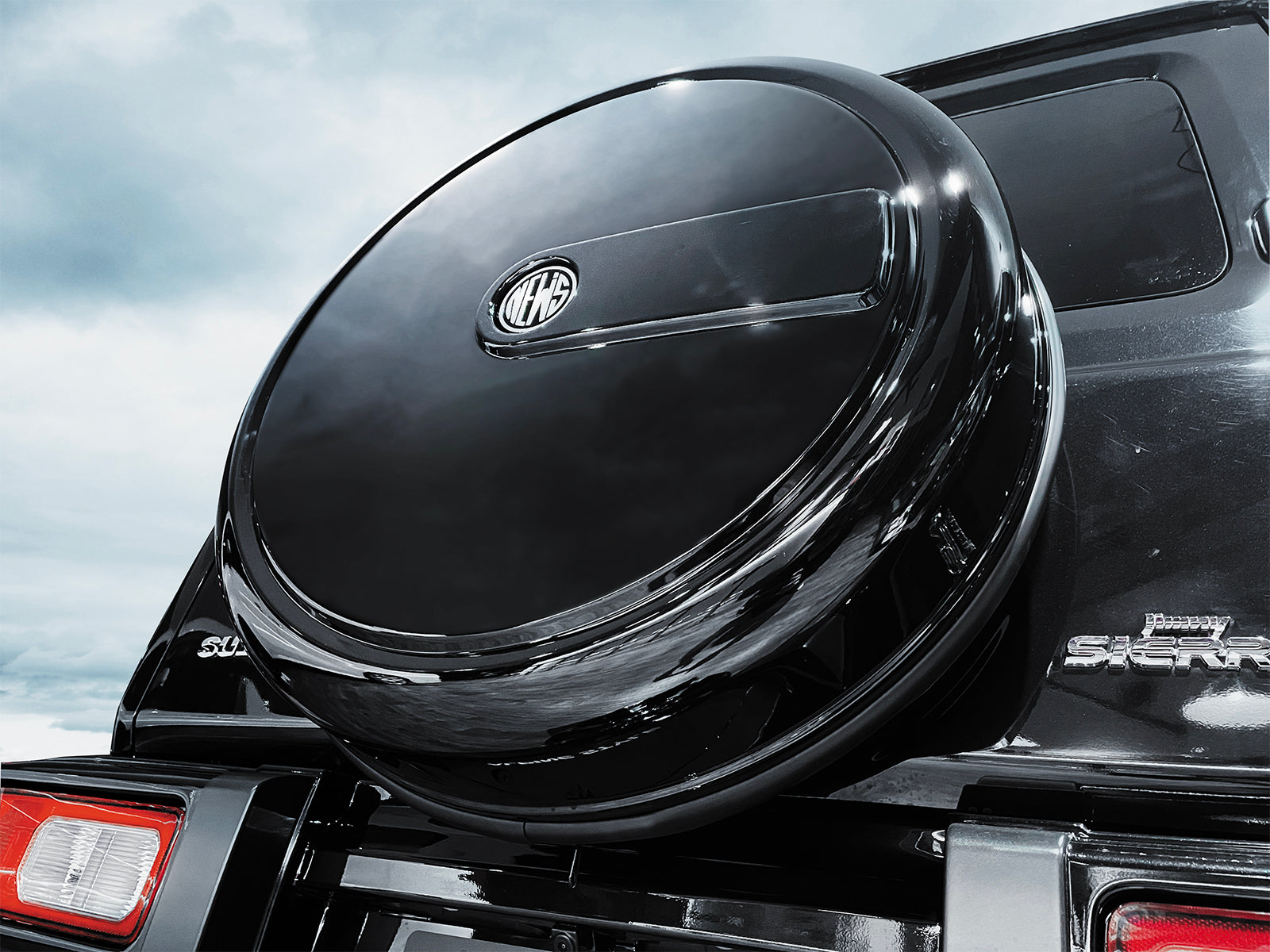 NEW'S DESIGN SPARE TIRE COVER BLACK FOR SUZUKI JIMNY JB74W NW-JIM-TC-BK