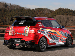 R'S RACING SERVICE REAR FOG SLIT AERO BLACK PAINT FOR SUZUKI SWIFT SPORTS ZC33S B33-104B