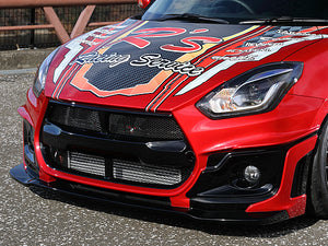 R'S RACING SERVICE REAR FOG SLIT AERO BLACK PAINT FOR SUZUKI SWIFT SPORTS ZC33S B33-104B