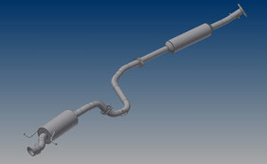 R'S RACING SERVICE HIGH PERFORMANCE MUFFLER II FOR SUZUKI SWIFT SPORTS ZC33S MT E33-201