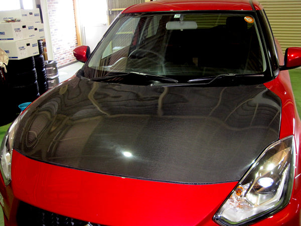 R'S RACING SERVICE ULTRALIGHT CARBON BONNET FOR SUZUKI SWIFT SPORTS ZC33S ZC13S RST B33-103
