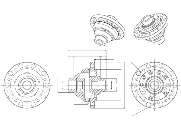 R'S RACING SERVICE TRACTION HELICAL LSD FOR SUZUKI SWIFT SPORTS