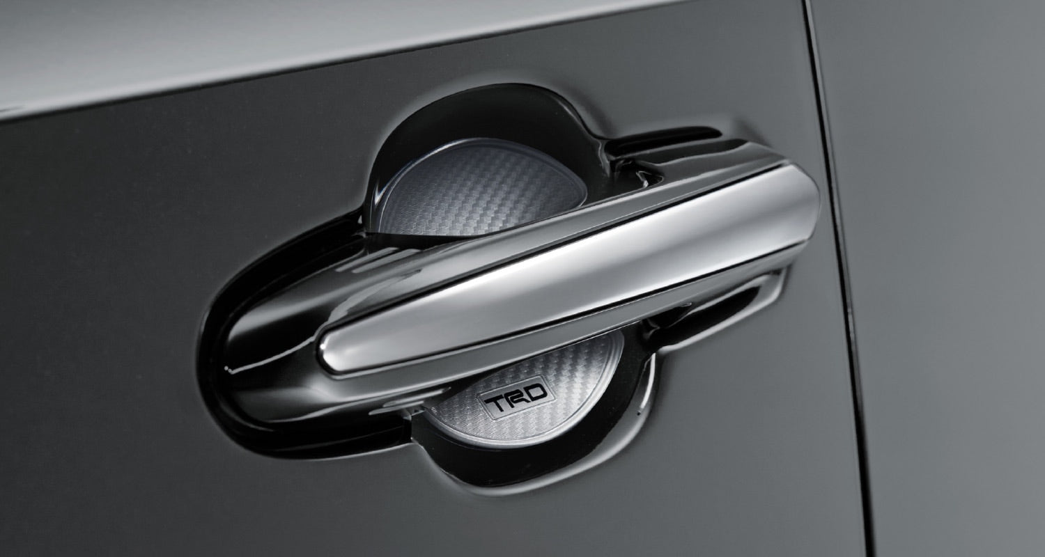 TRD DOOR HANDLE PROTECTOR (SMALL) SILVER For RAV4 MXAA52 54 AXAH52 54 MS010-00030