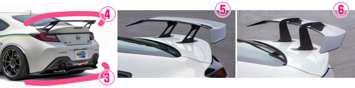VOLTEX STREET AND LIGHT CIRCUIT REAR UNDER SPOILER WET CARBON FOR TOYOTA 86 ZN8 86RW