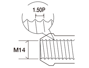 YOKOHAMA ADVAN RACING WHEEL NUT M14X1.50P H19BL BLACK 4PCS FOR  V3047